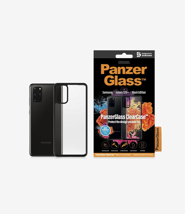 PanzerGlass ClearCase pro Samsung S20 Plus, černá_2008048211