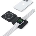 Spello by Epico skládací bezdrátová nabíječka 2v1 pro iPhone a Apple Watch, černá_67145798