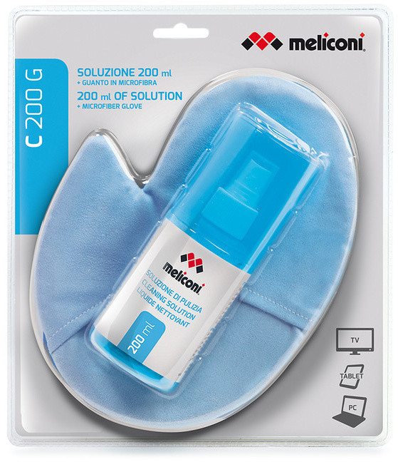 Meliconi C-200G Čisticí sprej 200 ml + rukavice z mikrovlákna_1322189060
