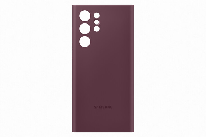 Samsung silikonový zadní kryt pro Galaxy S22 Ultra, červená_701532263