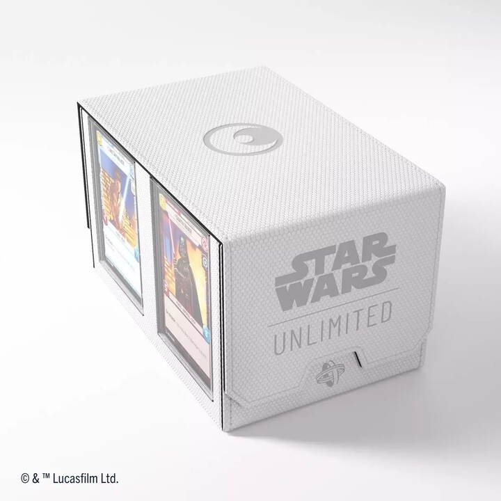 Krabička na karty Gamegenic - Star Wars: Unlimited Double Deck Pod, bílá/černá_844123544