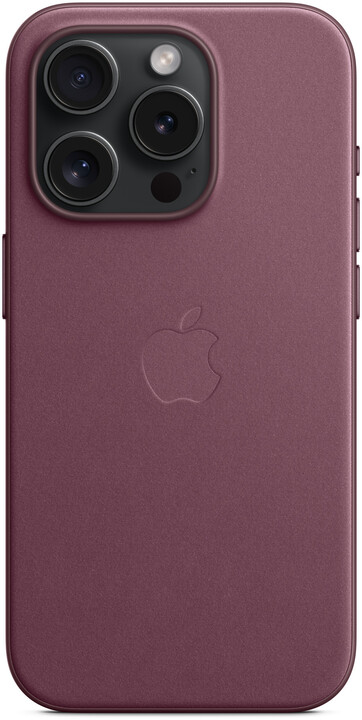 Apple kryt z tkaniny FineWoven s MagSafe na iPhone 15 Pro, morušově rudá_644146080