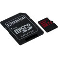 Kingston Micro SDHC Canvas React 32GB 100MB/s UHS-I U3 + SD adaptér_1286308063