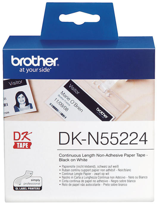 Brother - DKN55224 (papírová role nelepící bílá 54mm x 30,48m)_1717889603