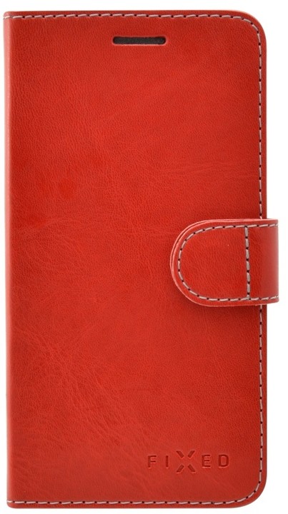 FIXED FIT pouzdro typu kniha pro Apple iPhone X, červené