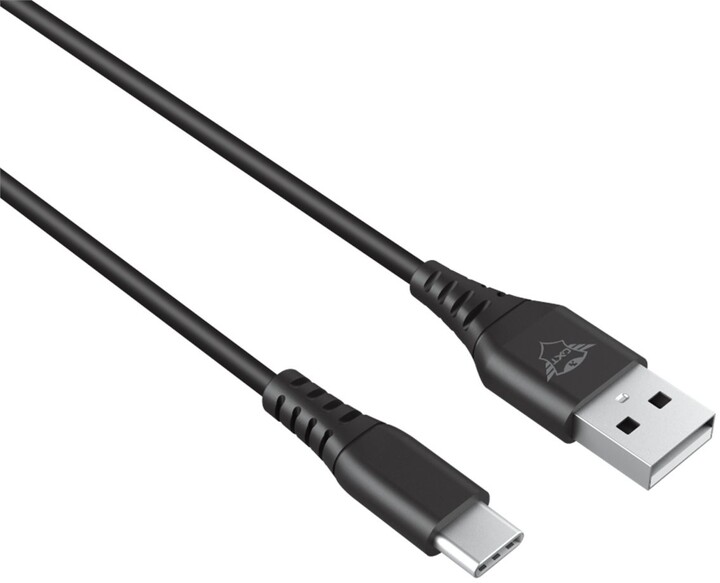 Trust napájecí kabel GTX266 USB-C - USB-A pro PS5 ovladač DualSense, Play &amp; Charge, 3m, černá_48160661