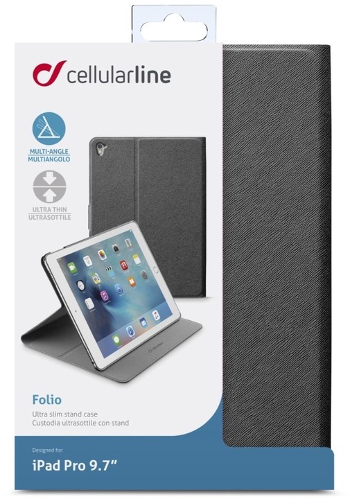 CellularLine FOLIO pouzdro se stojánkem pro Apple iPad Air 3, černé_411536886
