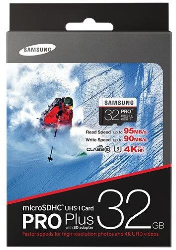 Samsung Micro SDHC PRO+ 32GB UHS-I U3 + SD adaptér_1484167800