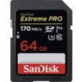 SanDisk SDXC Extreme Pro 64GB 170MB/s class 10 UHS-I U3 V30 O2 TV HBO a Sport Pack na dva měsíce