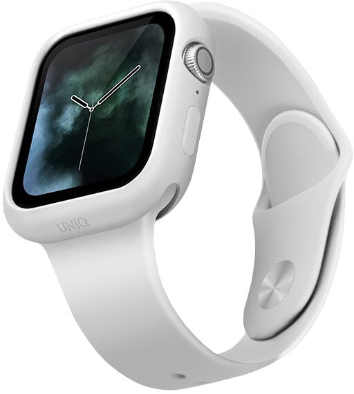 UNIQ ochranný kryt Lino pro Apple Watch 44mm, bílá_1478669619