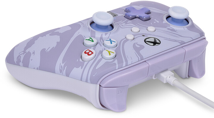 PowerA Enhanced Wired Controller, Lavender Swirl (PC, Xbox Series, Xbox ONE)_841074421
