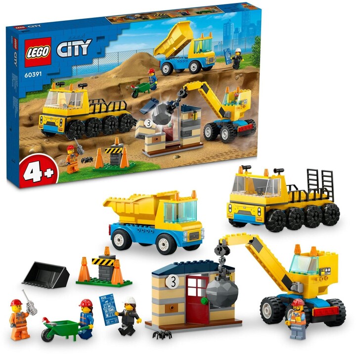 LEGO® City 60391 Vozidla ze stavby a demoliční koule_1818679125