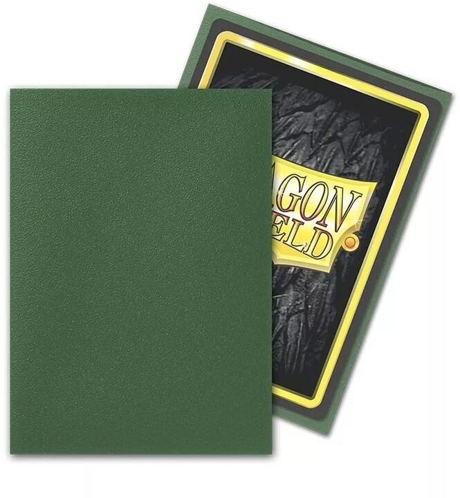 Ochranné obaly na karty Dragon Shield - Standard Sleeves Matte, zelená, 100 ks (63,5x88)_1496077365
