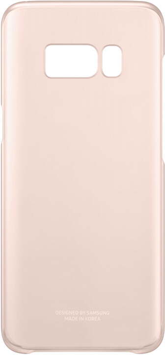 Samsung S8+, Poloprůhledný zadní kryt, růžová_1184619969