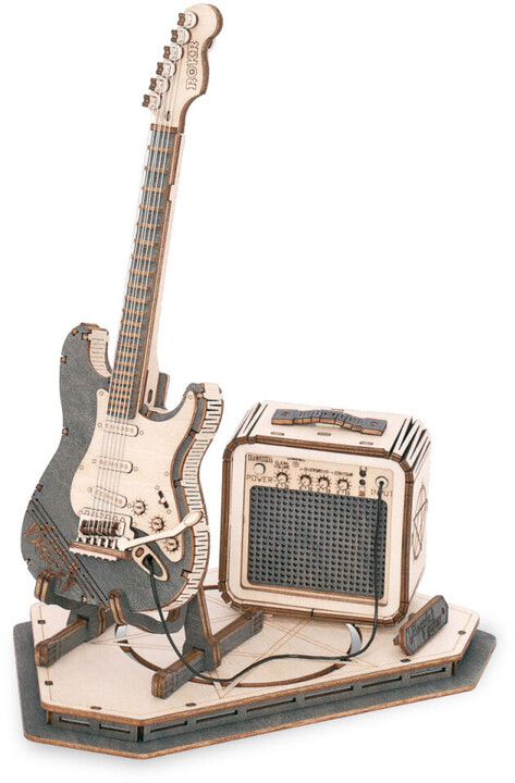 Stavebnice RoboTime - Elektrická kytara, dřevěná_75984205