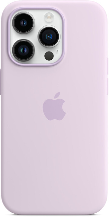 Apple Silikonový kryt s MagSafe pro iPhone 14 Pro, šeříkově modrá_1097231401