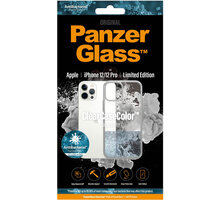 PanzerGlass ochranný kryt ClearCase pro iPhone 12/12 Pro, antibakteriální, stříbrná_248369666