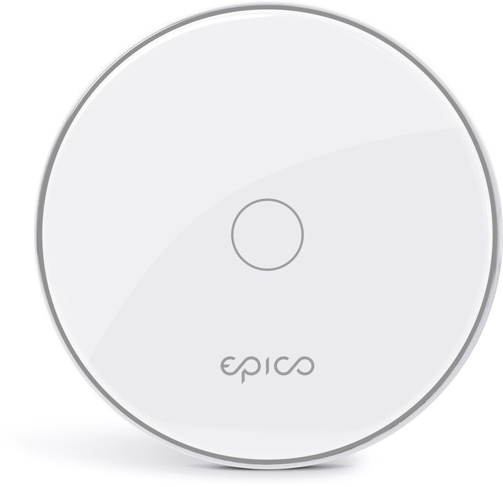 EPICO bezdrátová nabíječka 10W/7.5W/5W, bílo-stříbrná_1142479289