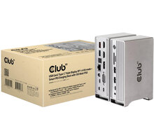 Club3D Dokovací stanice USB-C, Triple Display DP Alt mode Displaylink, PD 120W O2 TV HBO a Sport Pack na dva měsíce