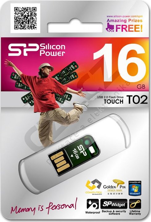 Silicon Power Touch T02 - 16GB, zelená_1746366745