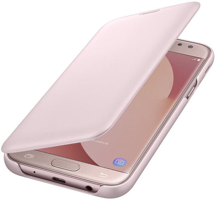 Samsung Galaxy J5 Flipové pouzdro, Wallet Cover, růžové_711750099