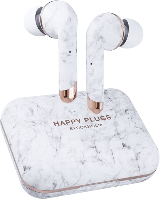 Happy Plugs Air 1 Plus In-Ear, bílý mramor_1637258779