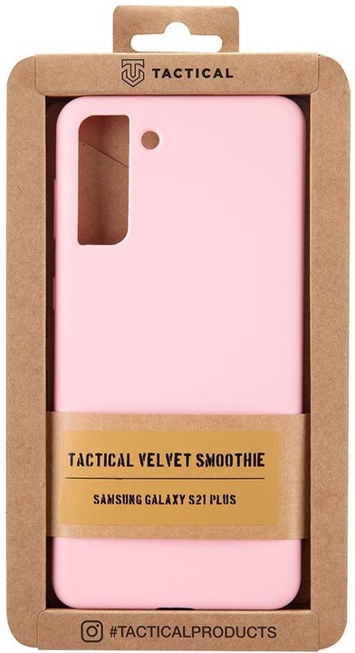 Tactical silikonový kryt Velvet Smoothie pro Samsung Galaxy S21+, růžová_1841472068