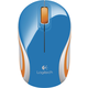Logitech Wireless Mini Mouse M187, modrá