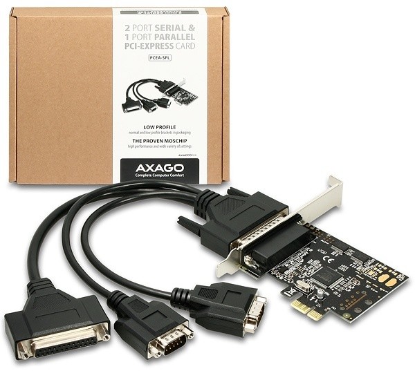 AXAGON PCIe adapter 2x sér. + 1x par. Fan-out + LP_1890888222
