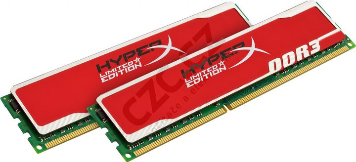 Kingston HyperX Red Limited Ed. 8 GB (2x4GB) DDR3 1600 XMP_1241049852