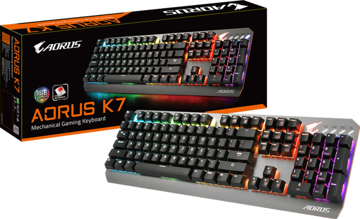 GIGABYTE AORUS K7, Cherry MX Red, US_853391279