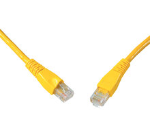 Solarix Patch kabel CAT5E UTP PVC 0,5m žlutý snag-proof
