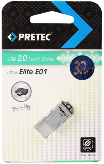 Pretec i-Disk Elite 32GB, stříbrná_2020401327