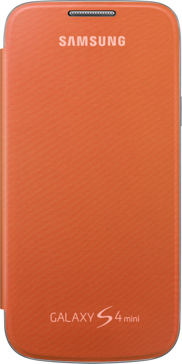 Samsung flipové pouzdro EF-FI919BO pro Galaxy S4 mini, oranžová_1512803014