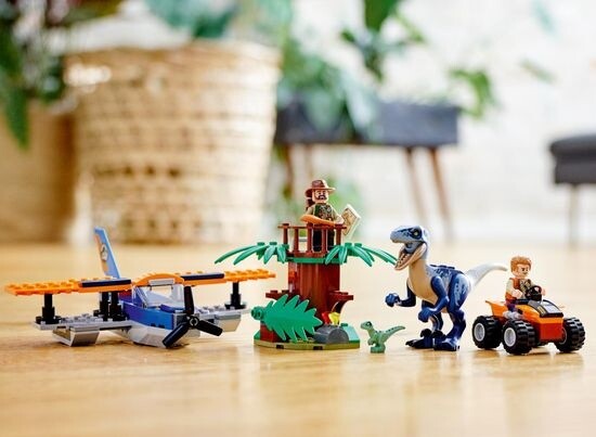 LEGO® Jurassic World 75942 Velociraptor: Záchranná mise s dvouplošníkem_825897795