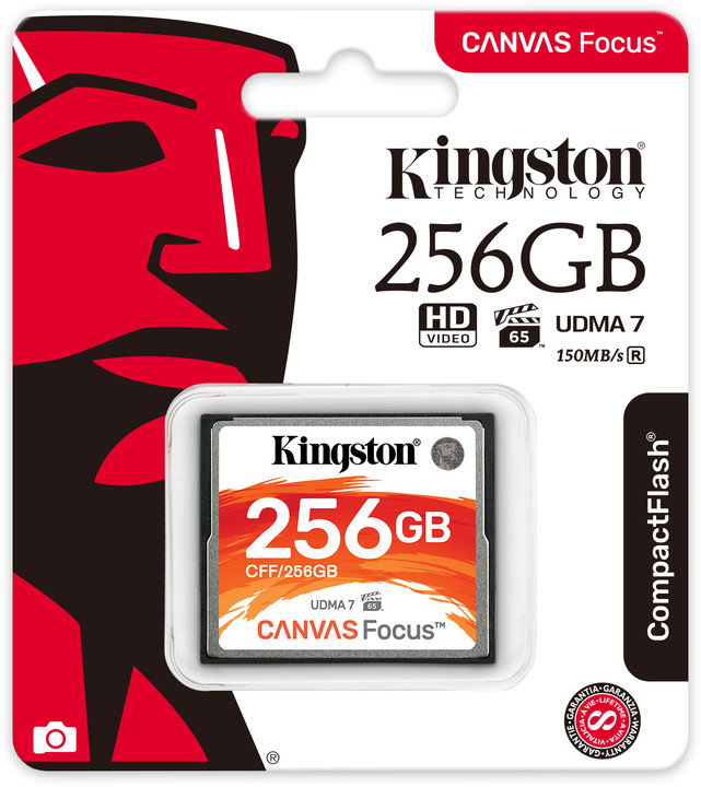 Kingston CompactFlash Canvas Focus 256GB 150MB/s_109824490