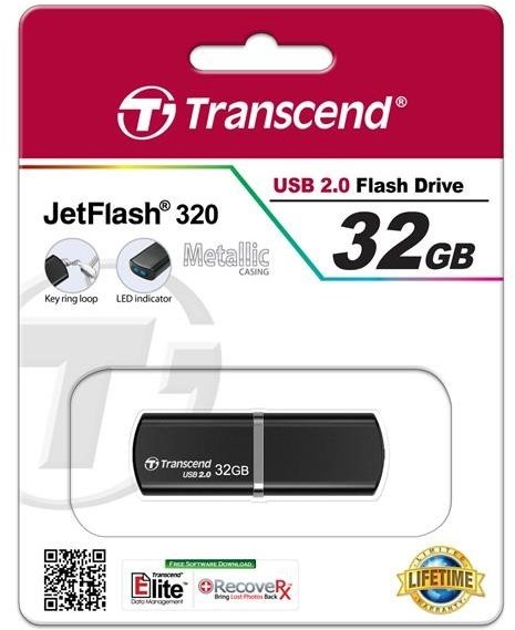 Transcend JetFlash 320 32GB, černá_202837620
