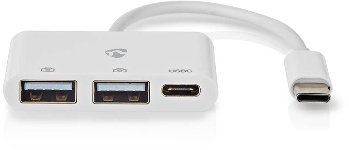 Nedis USB hub, 3 portový, USB-C, USB 2.0, 2x USB-A, 1x USB-C_1632396899