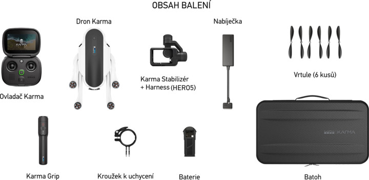 GoPro dron Karma Light (včetně držáku pro HERO5), černá_2059867408