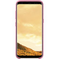 Samsung S8+, zadní kryt - kůže Alcantara, růžová_1933487283
