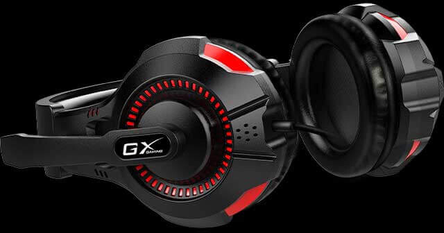 Genius GX Gaming HS-G600V, černá/červená_748969075
