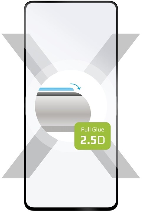 FIXED ochranné sklo Full-Cover pro Xiaomi Redmi Note 12 Pro 5G, lepení přes celý displej, černá_193059531