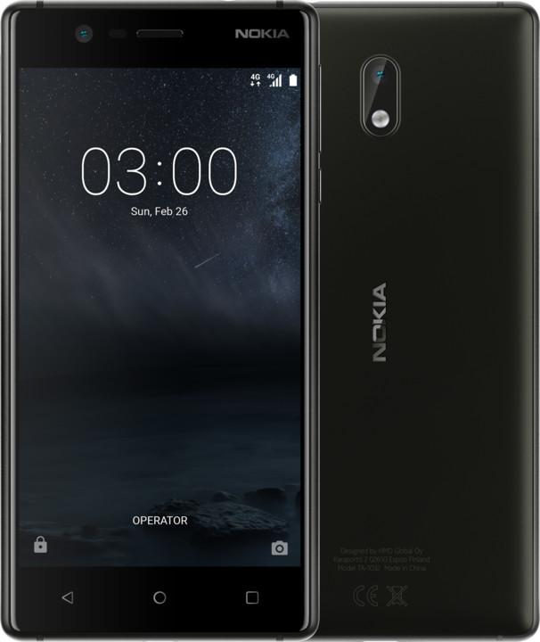 Nokia 3, Dual Sim, černá_717901373