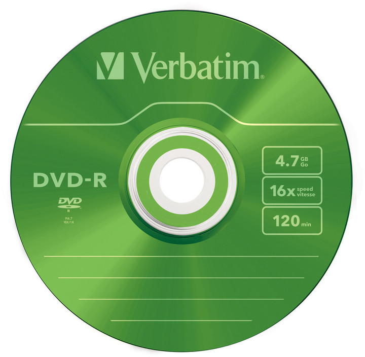 Verbatim DVD-R 4,7GB 16x colour slim 5ks_122138323