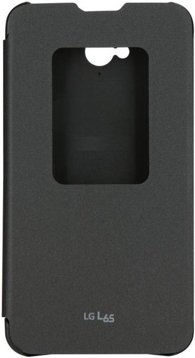 LG flipové pouzdro QuickWindow CCF-450 pro LG D280n L65, černá_1374519424
