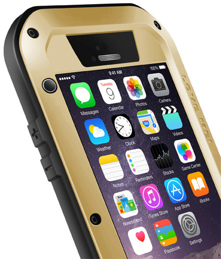 Love Mei Case iPhone 6 Three anti Straight version Golden_2096324655
