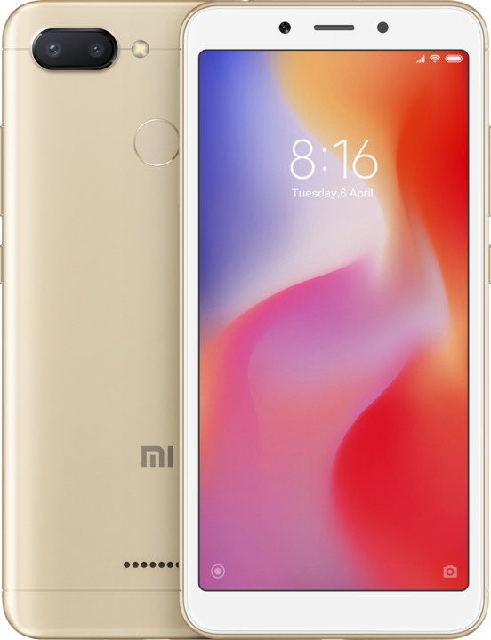 Xiaomi Redmi 6 Dual, 3GB/32GB, zlatý_78578936