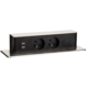 Solight USB výsuvný blok zásuvek, 2 zásuvky, 2xUSB-A, HDMI, prodlužovací přívod 1.9m, stříbrná