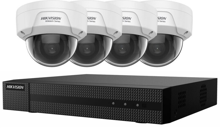 Hikvision HiWatch Network KIT - 4x kamery HWI-D121H(C) + 1x NVR HWN-2104MH-4P(C)_371306056