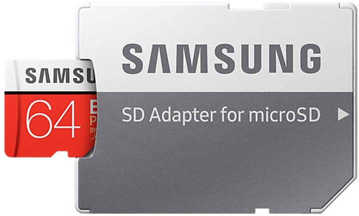 Samsung Micro SDHC karta 64GB EVO Plus (Class 10 UHS-3) + SD adaptér v hodnotě 799 Kč_2104899890